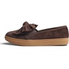 image:imageFEVERSOLE Womens Casual Slip On Sneaker Fashion Bow Tie Loafer FlatsBrown Corduroy Fur Lined