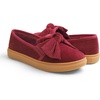 image:imageFEVERSOLE Womens Casual Slip On Sneaker Fashion Bow Tie Loafer FlatsBurgundy Corduroy Fur Lined