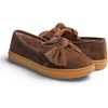 image:imageFEVERSOLE Womens Casual Slip On Sneaker Fashion Bow Tie Loafer FlatsCamel Corduroy Fur Lined