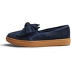 image:imageFEVERSOLE Womens Casual Slip On Sneaker Fashion Bow Tie Loafer FlatsNavy Corduroy Fur Lined