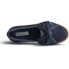 image:imageFEVERSOLE Womens Casual Slip On Sneaker Fashion Bow Tie Loafer FlatsNavy Corduroy Fur Lined