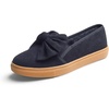 image:imageFEVERSOLE Womens Casual Slip On Sneaker Fashion Bow Tie Loafer FlatsBlack Corduroy Fur Lined
