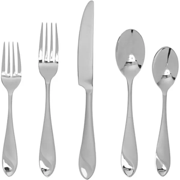 Pfaltzgraff Adventure 20-Piece Stainless Steel Flatware Set, Service for 4