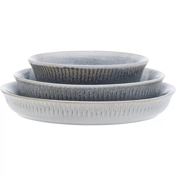 Pfaltzgraff Amara Smoke 6 Piece Dinnerware Bowl Set, Service for 2, Smoke