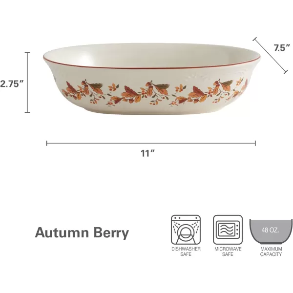 Pfaltzgraff Autumn Berry 16 Piece Dinnerware Set, Service for 4, Multi Colored