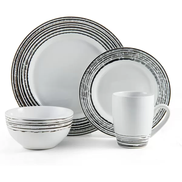 Pfaltzgraff Bryson 16-Piece Dinnerware Set, Service For 4, White