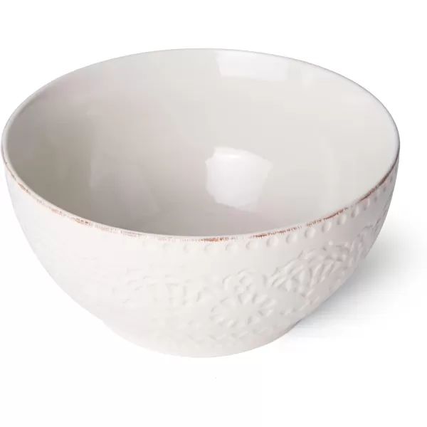 Pfaltzgraff Chateau Cream Serving Bowl, 9-Inch, cream, white, 4 quarts