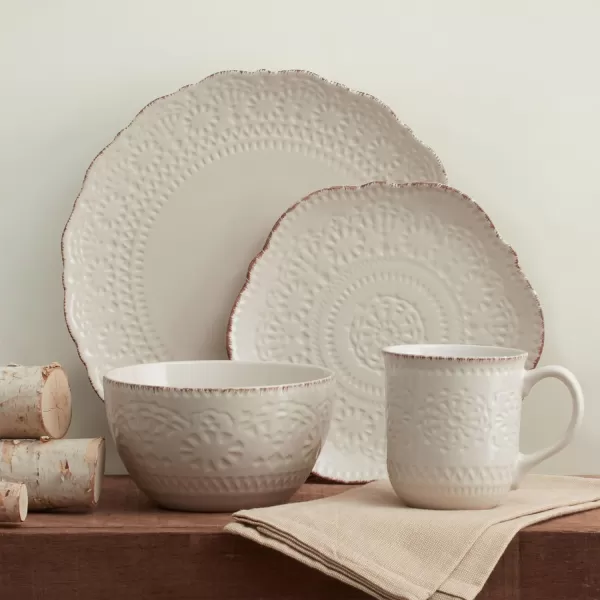 Pfaltzgraff Chateau Storage Bowls, 6 inch, Cream