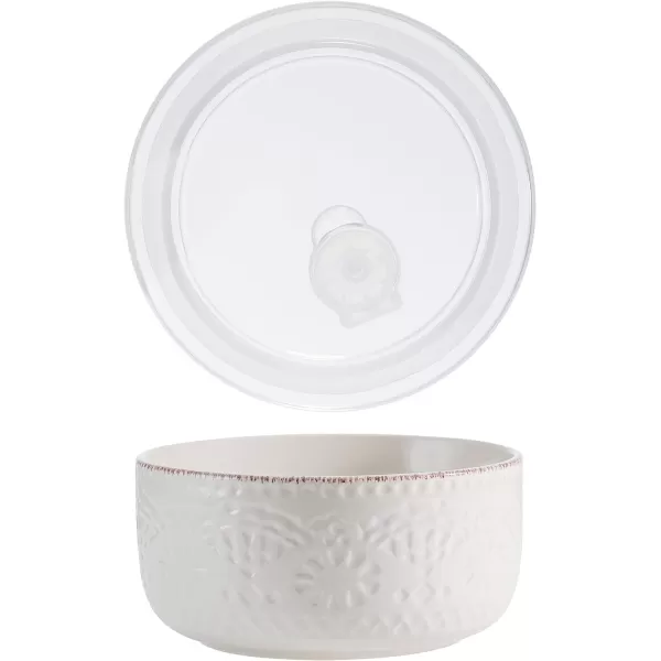 Pfaltzgraff Chateau Storage Bowls, 6 inch, Cream