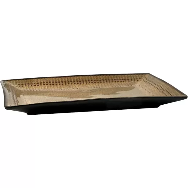 Pfaltzgraff Clay Cambria Rectangle Platter, 14" x 9", Brown