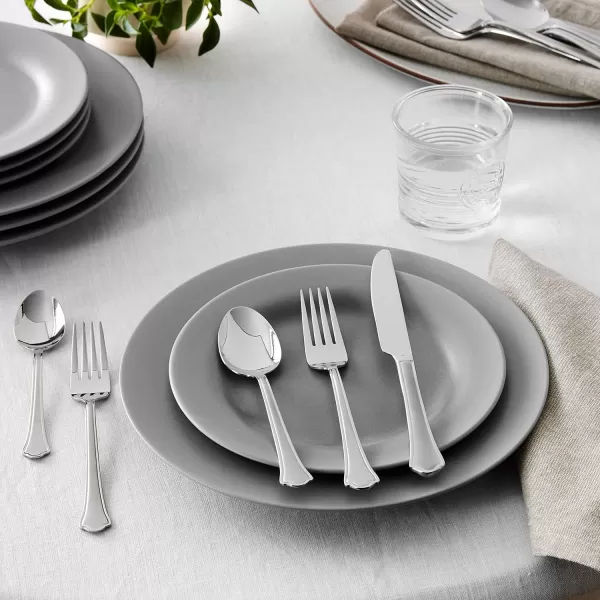 Pfaltzgraff Garland Frost 20-Piece Stainless Steel Flatware Set, Service for 4