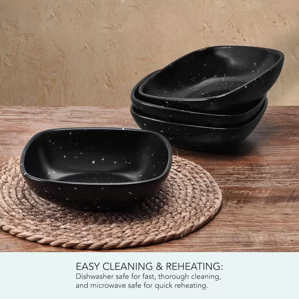 Pfaltzgraff Hadlee Grey Set of 4 Pasta Bowls, 7.75 Inch