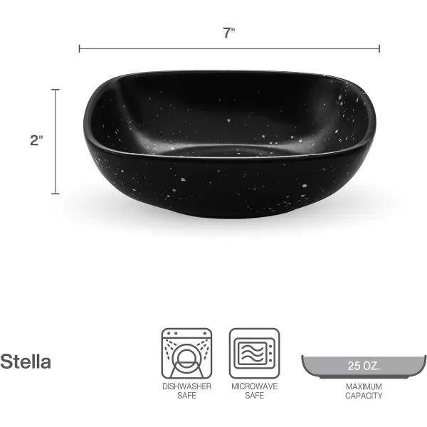Pfaltzgraff Hadlee Grey Set of 4 Pasta Bowls, 7.75 Inch