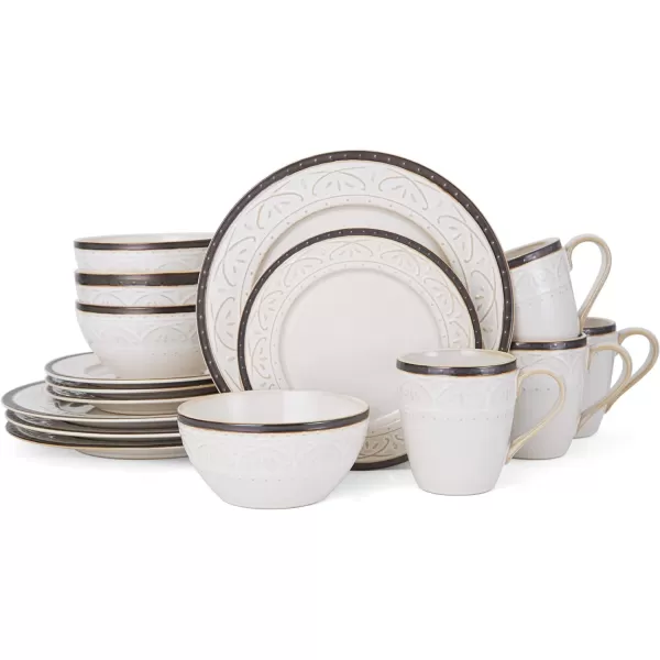 Pfaltzgraff Promenade Scrool Dinnerware Set, Service for 4, Scroll, 16-Piece