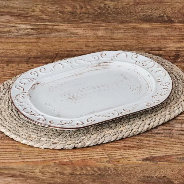 Pfaltzgraff Trellis Serving Bowls, Set of 3, White