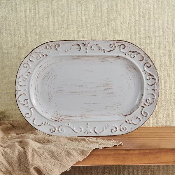 Pfaltzgraff Trellis Serving Bowls, Set of 3, White