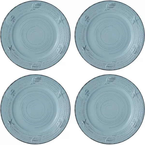 Pfaltzgraff Trellis White 16-Piece Dinnerware Set, Service for 4, Distressed White