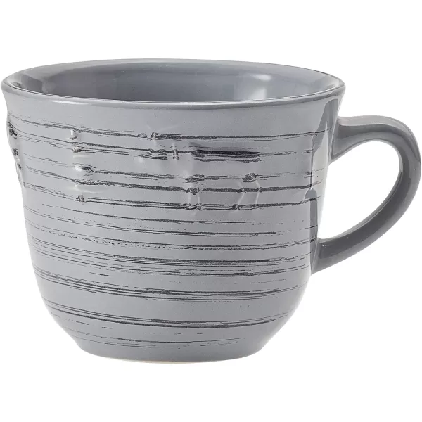 Pfaltzgraff Trellis White 16-Piece Dinnerware Set, Service for 4, Distressed White