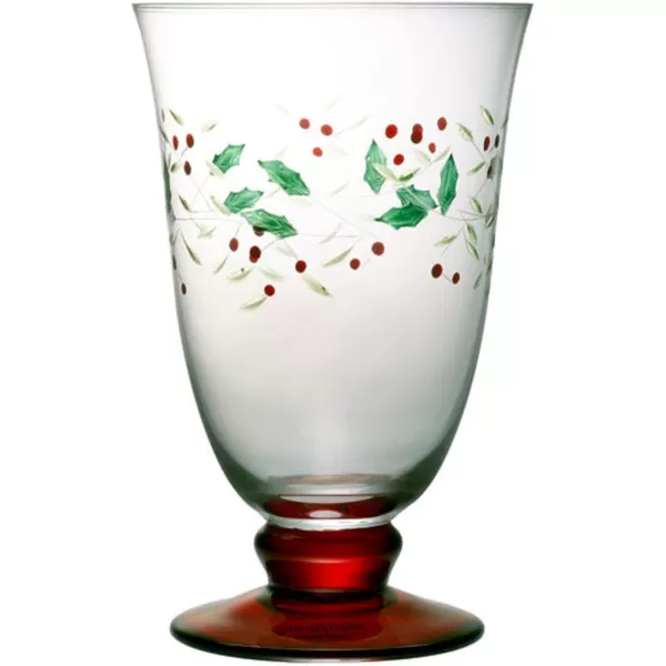 Pfaltzgraff Winterberry Harmony/Peace/Cheer/Joy Wine Glasses 