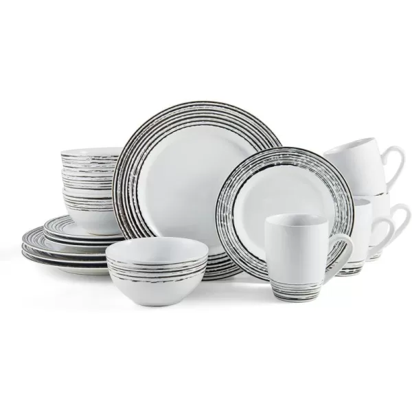Pfaltzgraff Bryson 16-Piece Dinnerware Set, Service For 4, White