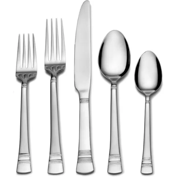 Pfaltzgraff Carleigh 20-Piece Stainless Steel Flatware Set, Service for 4