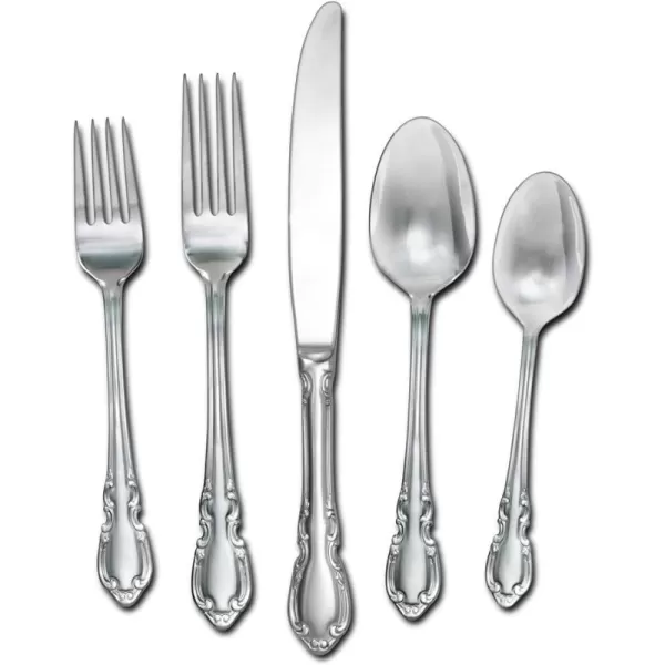Pfaltzgraff Carleigh 20-Piece Stainless Steel Flatware Set, Service for 4