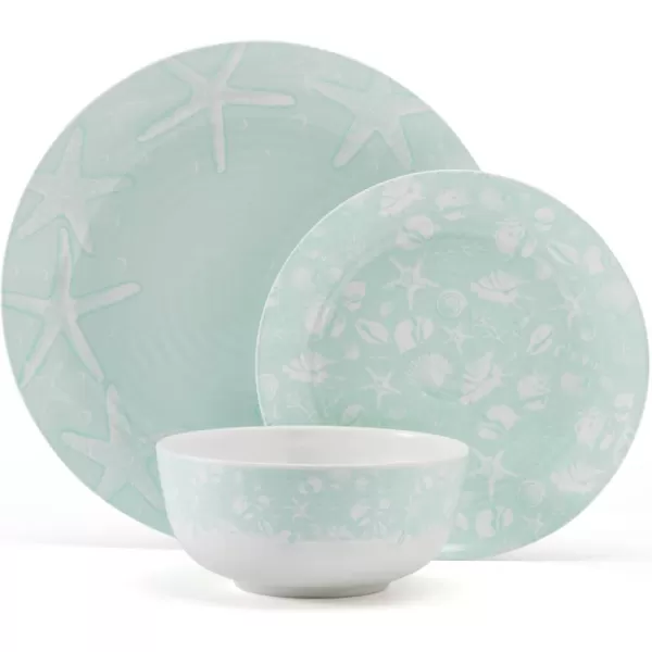 Pfaltzgraff Chateau 12 Piece Outdoor Melamine Dinnerware Set, Service for 4, White