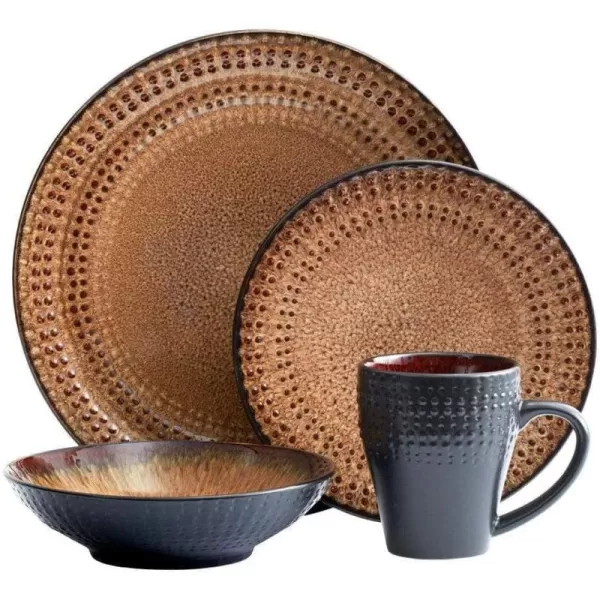Pfaltzgraff Clay Cambria Rectangle Platter, 14" x 9", Brown
