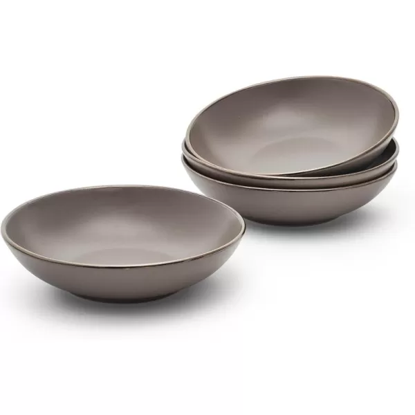 Pfaltzgraff Hadlee Grey Set of 4 Pasta Bowls, 7.75 Inch