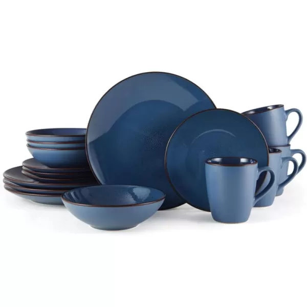 Pfaltzgraff Pierce 16-Piece Dinnerware Set, Service for 4, Blue