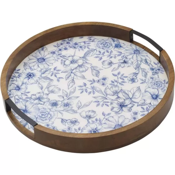 Pfaltzgraff Round Wood Lazy Susan Venice, Assorted
