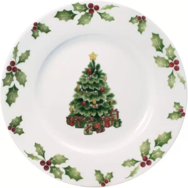 Pfaltzgraff Christmas Day Dinnerware Set, Service For 8, White