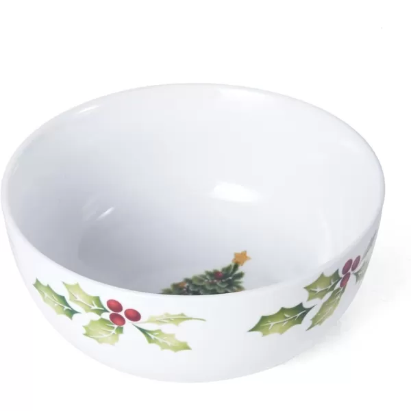 Pfaltzgraff Christmas Day Dinnerware Set, Service For 8, White