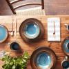 imagePfaltzgraff 5239319 Monroe Blue 16Piece Dinnerware Set Assorted