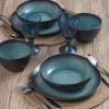 imagePfaltzgraff 5267773 Maddox 12Piece Dinnerware Set teal