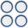 imagePfaltzgraff Eclipse Blue 16Piece Stoneware Round Dinnerware Set 1 inch dinner plate 8 inch salad plate 6 inch soup cereal bowl 26 ounce and 14 ounce mug BlueWhite