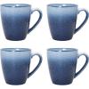 imagePfaltzgraff Eclipse Blue 16Piece Stoneware Round Dinnerware Set 1 inch dinner plate 8 inch salad plate 6 inch soup cereal bowl 26 ounce and 14 ounce mug BlueWhite