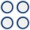 imagePfaltzgraff Eclipse Blue 16Piece Stoneware Round Dinnerware Set 1 inch dinner plate 8 inch salad plate 6 inch soup cereal bowl 26 ounce and 14 ounce mug BlueWhite