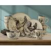 imagePfaltzgraff Homespun Rooster 16Piece Dinnerware Set Service for 4 Brown