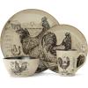 imagePfaltzgraff Homespun Rooster 16Piece Dinnerware Set Service for 4 Brown