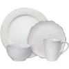 imagePfaltzgraff French Lace White 16 Piece Dinnerware Set Service for 4