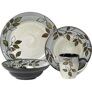 imagePfaltzgraff 5136396 Rustic Leaves Dinnerware Set Assorted