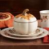 imagePfaltzgraff Autumn Berry Covered Pumpkin Bowl Holds 20 Ounces Cream