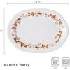 imagePfaltzgraff Autumn Berry Oval Platter 1434Inch x 11Inch White 5189119