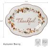 imagePfaltzgraff Autumn Berry Small Oval Platter 105 inches Cream