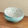 imagePfaltzgraff Venice Set of 2 Pasta Bowls 8 Inch Teal and White8 Inch