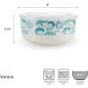imagePfaltzgraff Venice Storage Bowls 6 inch Teal and White