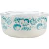 imagePfaltzgraff Venice Storage Bowls 6 inch Teal and White