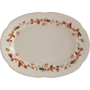 imagePfaltzgraff Autumn Berry Oval Platter 1434Inch x 11Inch White 5189119