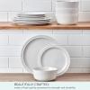 imagePfaltzgraff Blooming Meadow 12 Piece Plates Bowls Dinnerware Set Service for 4 Cream